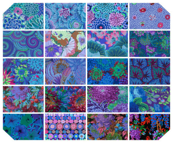 Sew Blue Fat Quarter Bundle | Kaffe Fassett Collective | FreeSpirit image 0