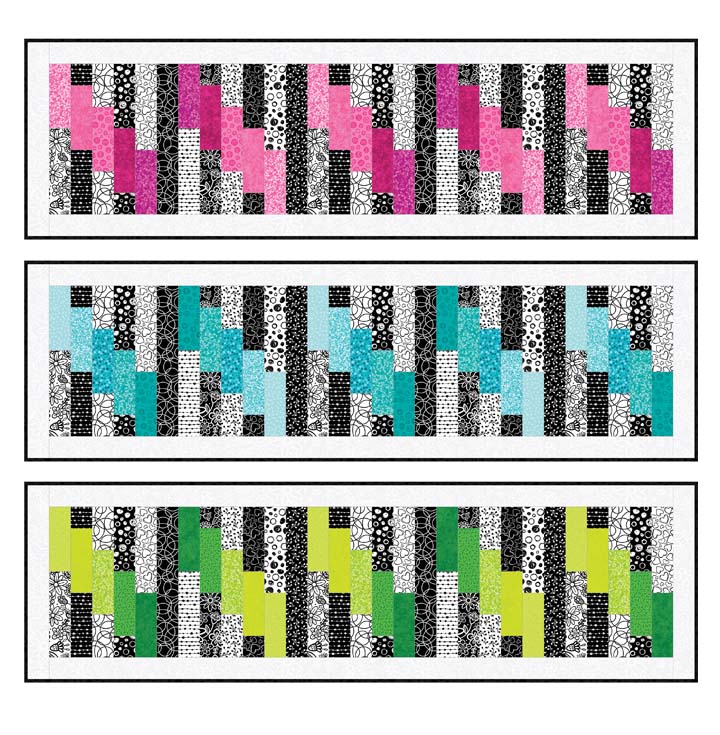 Basically Black + White 2023 By Patrick Lose - White on white, quilting cotton image 12