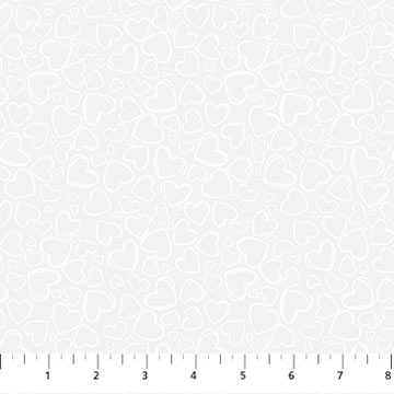 Basically Black + White 2023 By Patrick Lose - White on white, quilting cotton image 6