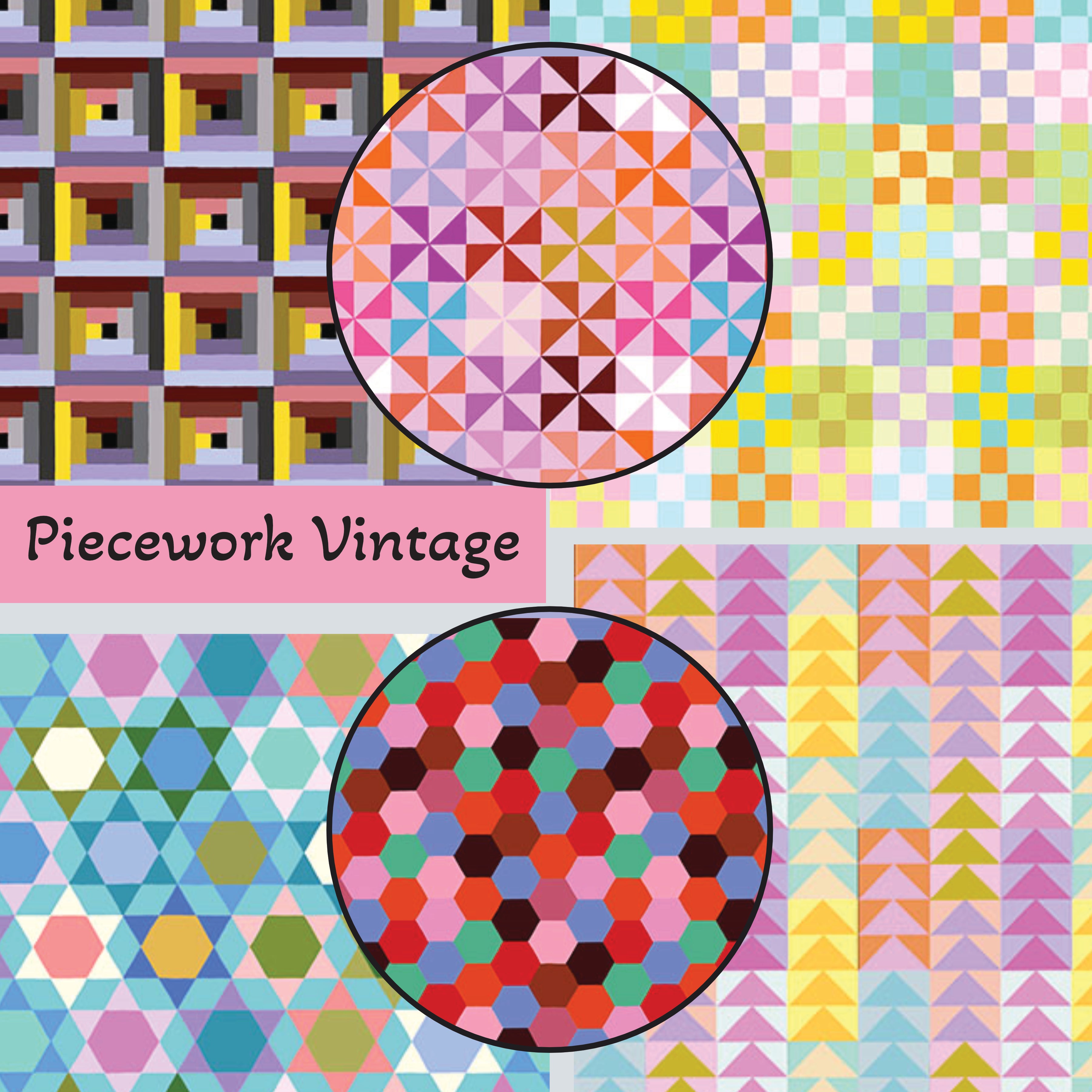 Piecework | Vintage | 1/2 yd bundle | Anna Maria | Northcott image 0