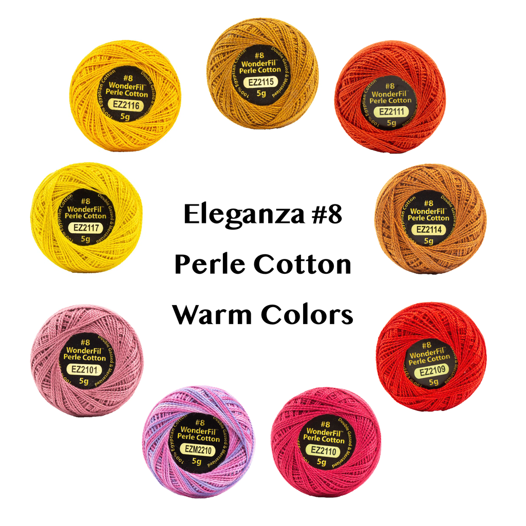 Eleganza #8 Perle Cotton | Wonderfil |  Alison Glass Collection | Warm image 0