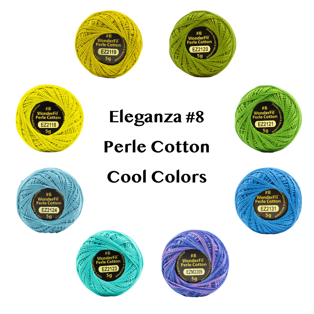 Eleganza #8 Perle Cotton | Wonderfil |  Alison Glass Collection | Cool image 0