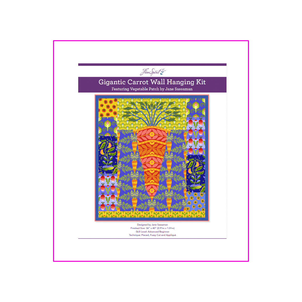 Gigantic Carrot Wall Hanging | Kit | FreeSpirit  image 0