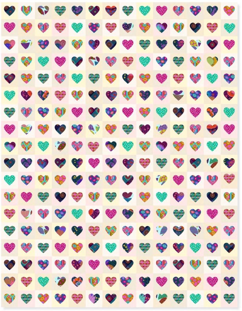 Happy Scrappy Heart Quilt Kit image 1