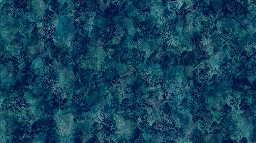 Sea Breeze - by Deborah Edwards and Melanie Samra; Northcott, Alcohol ink cotton image 4