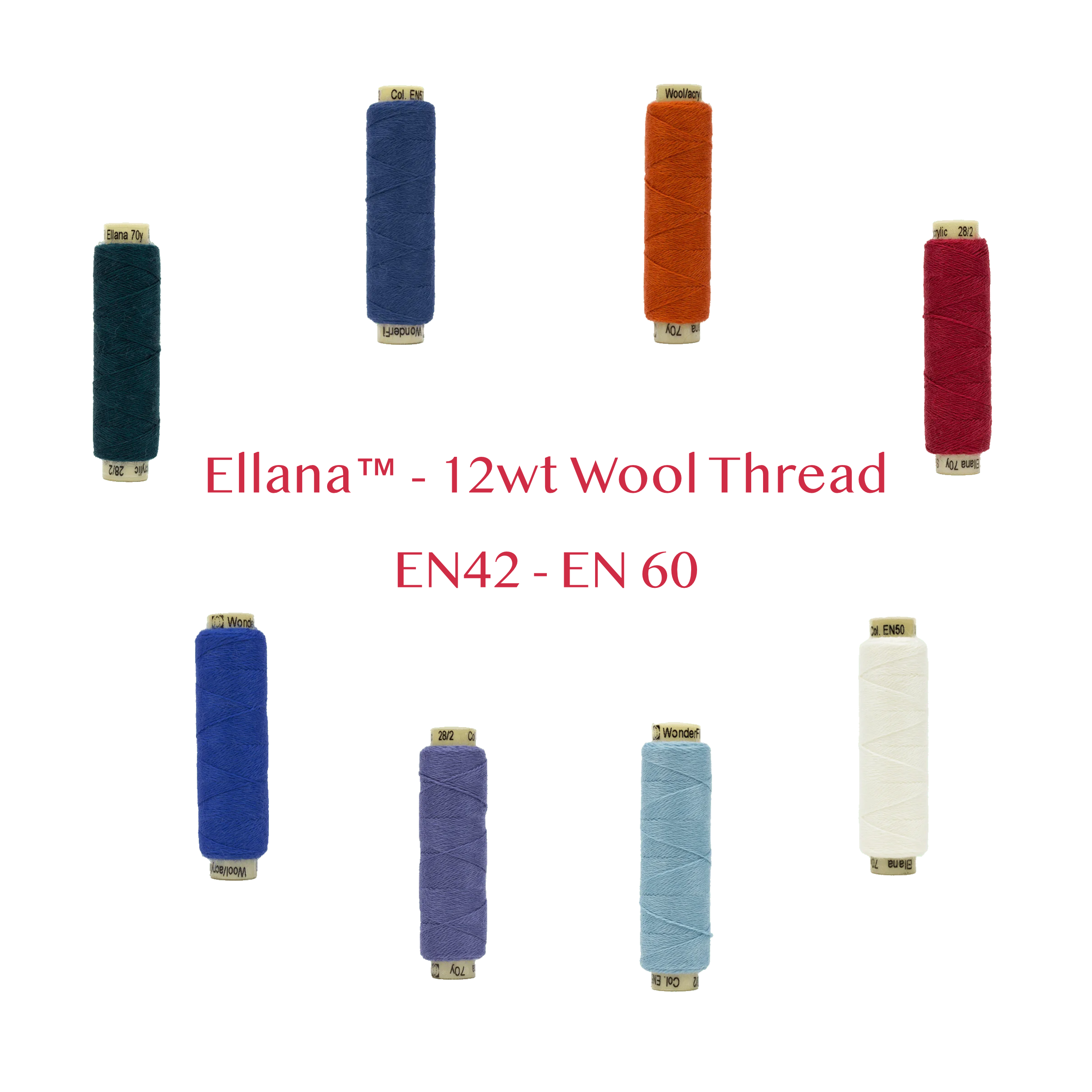 Ellana™ - 12wt Wool Thread | EN42 -EN60 | Wonderfil image 0