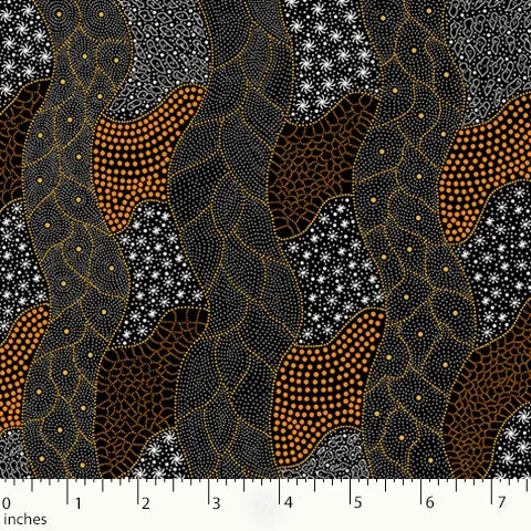 Aboriginal Fabrics-M&S Textiles- Multi color image 9