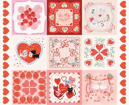 Funny Valentine Panel | Lizzy House | Moda
