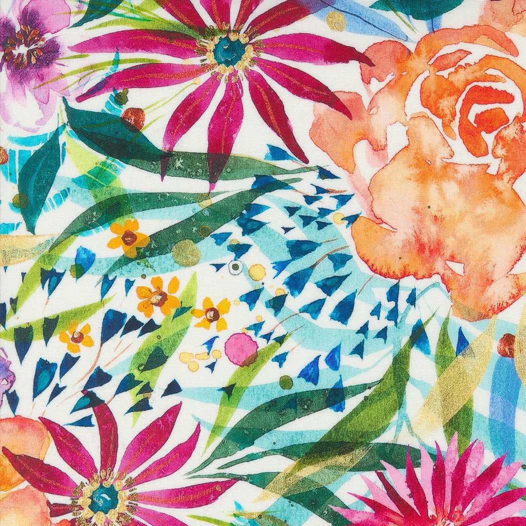 Coming Up Roses by Laura Muir - 100% Rayon, MODA, , Create Joy Project