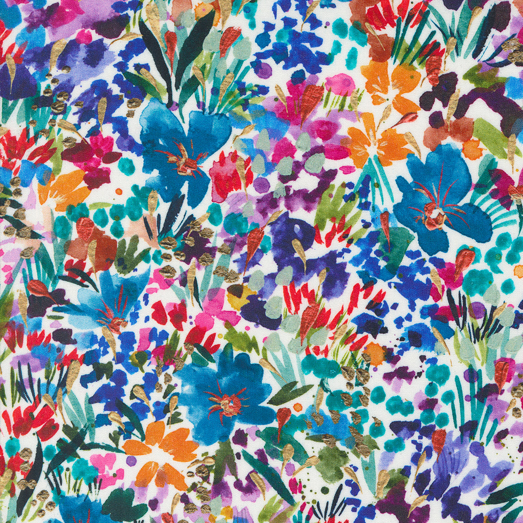 Coming Up Roses by Laura Muir - 100% Rayon, MODA, , Create Joy Project
