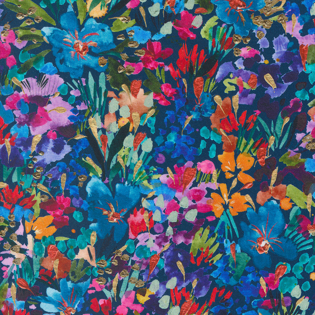 Coming Up Roses by Laura Muir - 100% Rayon, MODA, , Create Joy Project
