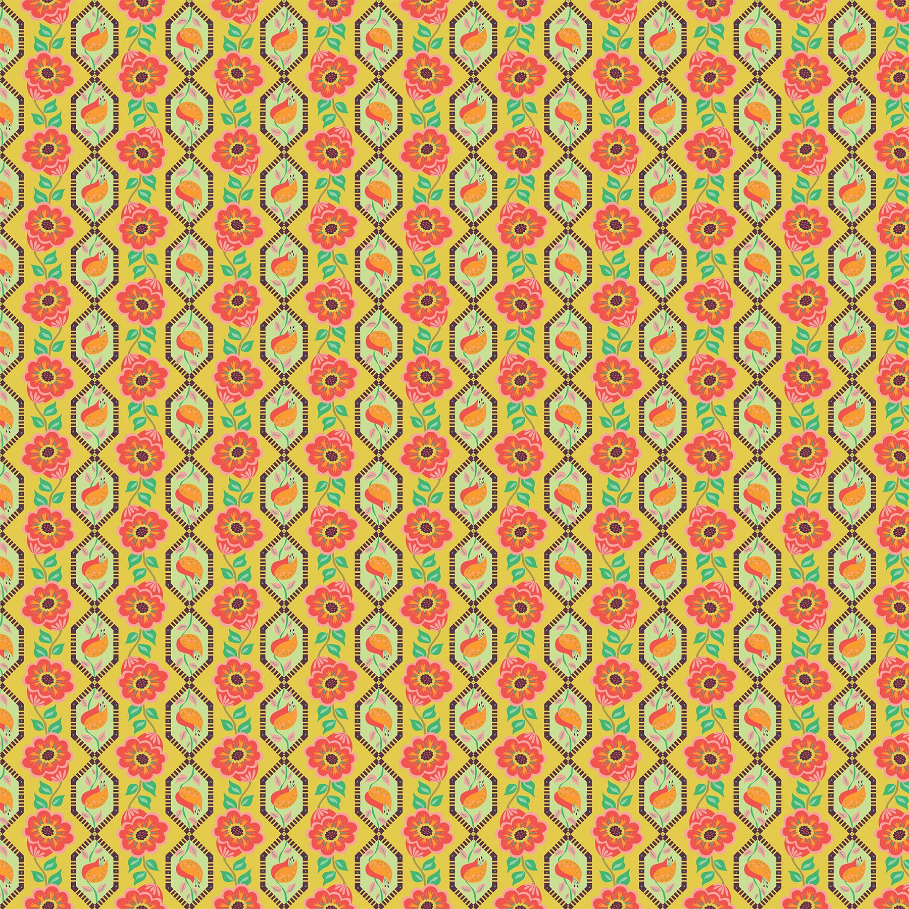 Kindred Sketches by Kathy Doughty - Red/Yellow/Multi image 1