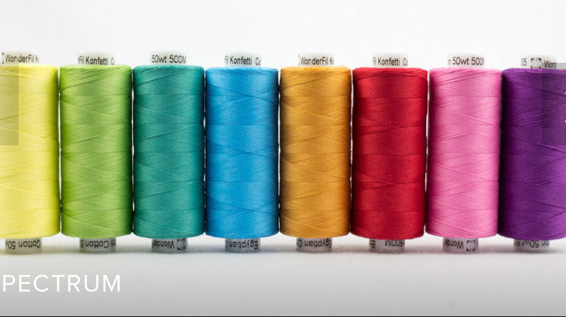 Konfetti Thread Pack|Wonderfil Specialty Threads|50 Wt. Cotton image 2