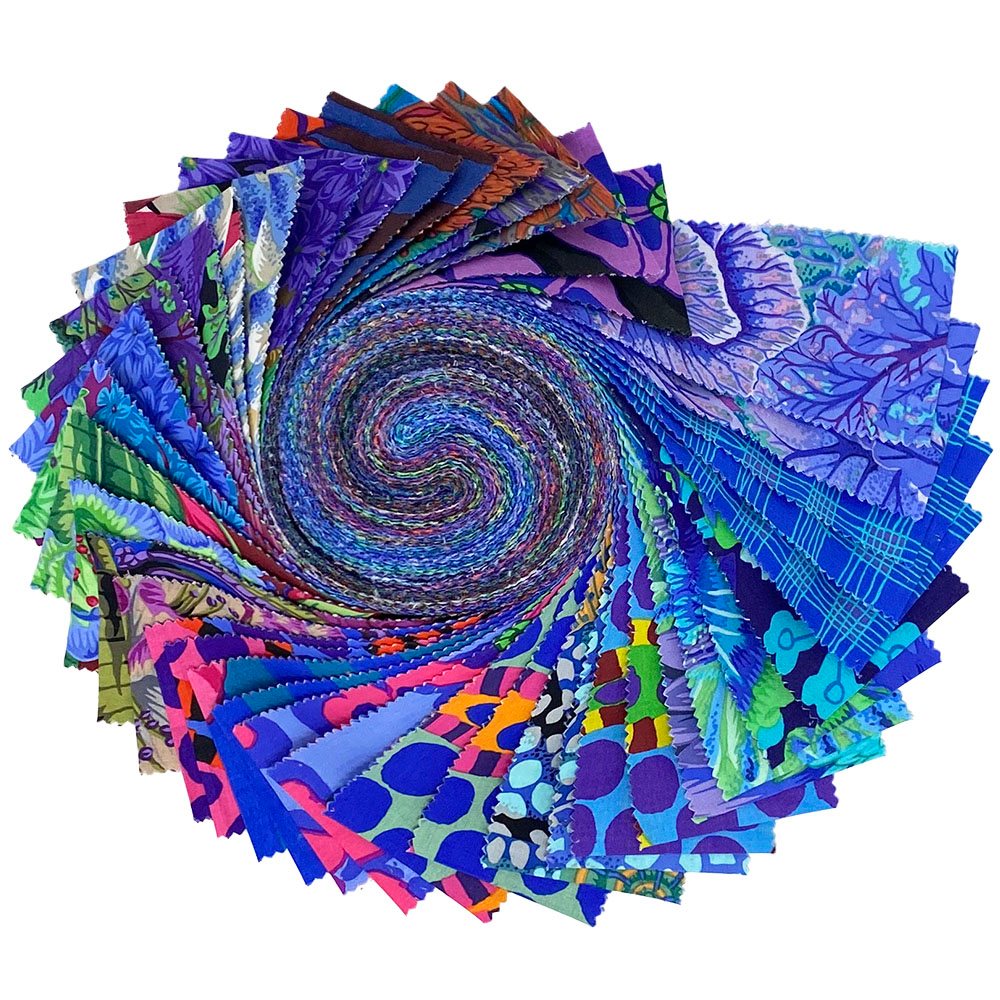 Kaffe Fassett Collective | August 2023 | 2 1/2" Design Roll | Cool - 20 pc image 0