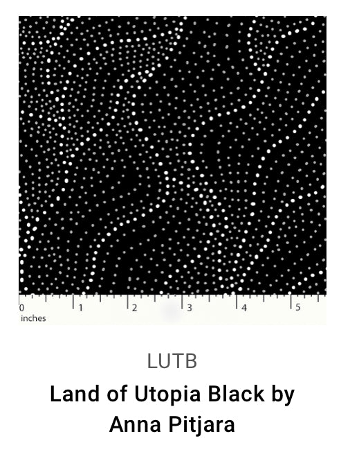 Aboriginal Fabrics-M & S Textiles- Black image 1