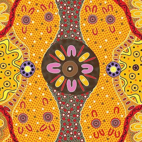 Aboriginal Fabrics-M&S Textiles- Multi color image 0