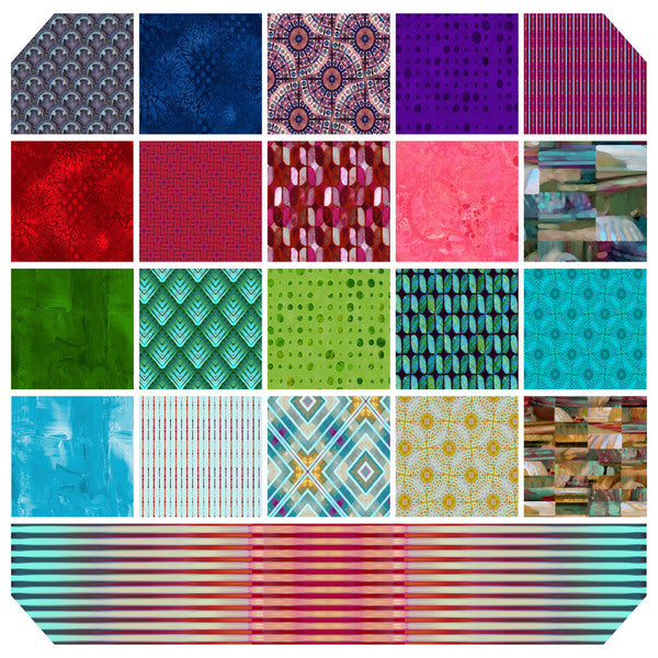 Mosaic and Textures Fat Quarter Bundle by Billy Reue, FreeSpirit image 1