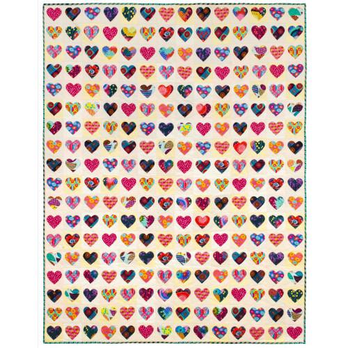 Happy Scrappy Heart Quilt Kit image 0