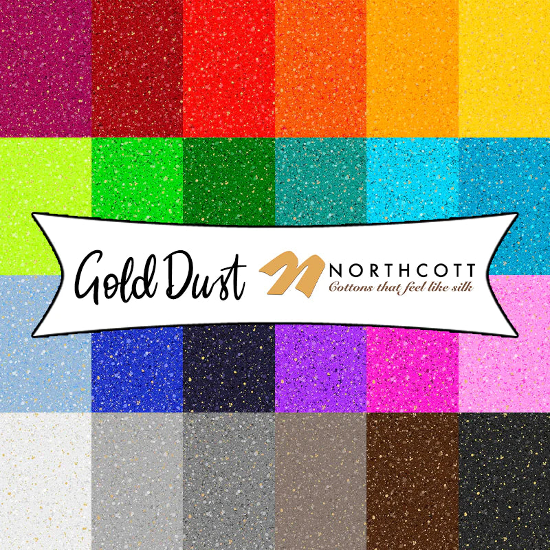 Gold Dust Pinwheel, Patrick Lose;  Northcott Silk, SGOLD40; 2.5” strip;10” tile image 2