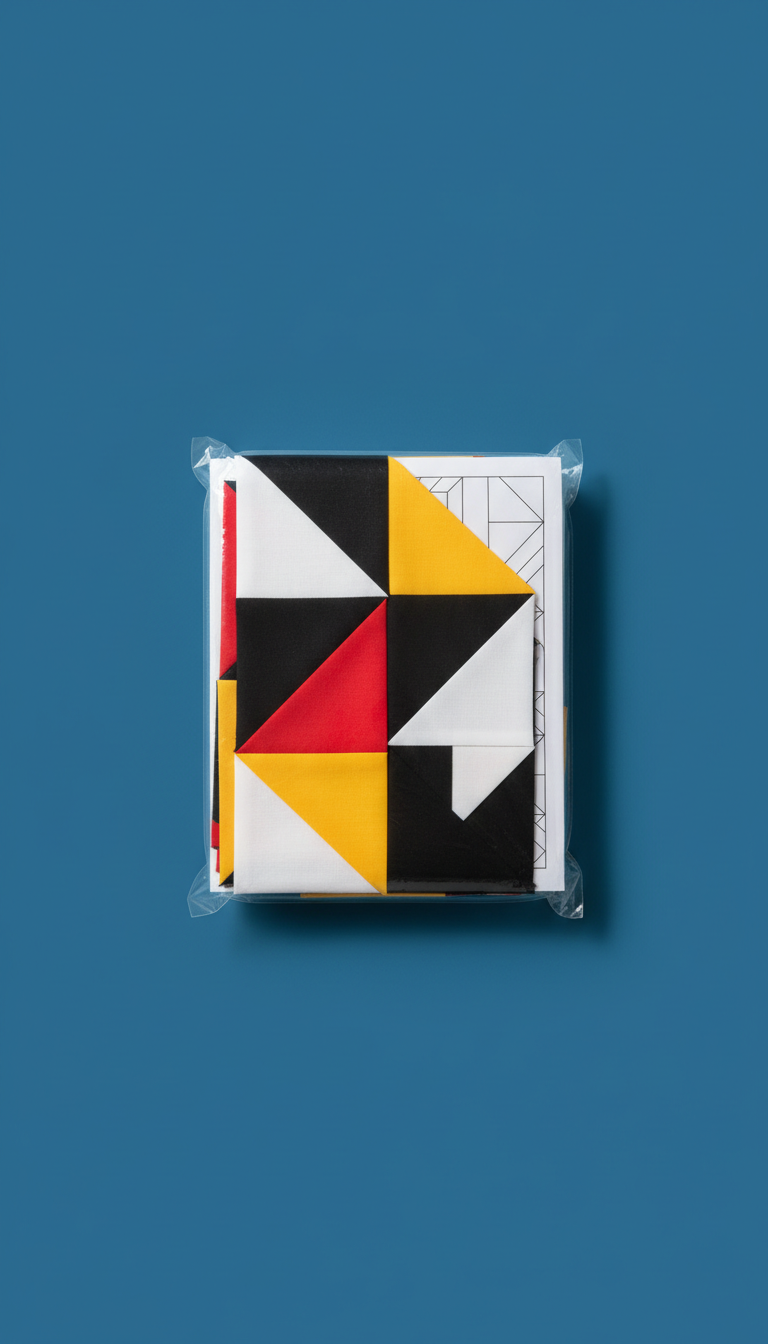 Contemporary geometric quilt kit