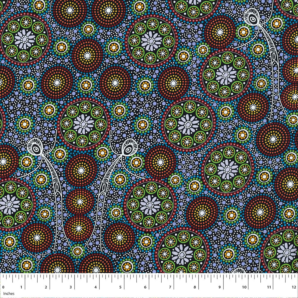Aboriginal Fabrics-M&S Textiles- Multi color image 4