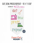 Cut, Sew, Press, Repeat Kit by Laser Cuts, Fusible Cotton Appliqué , quilting  image 0