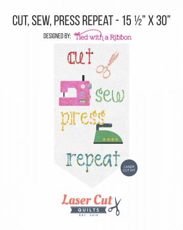 Cut, Sew, Press, Repeat Kit by Laser Cuts, Fusible Cotton Appliqué , quilting  image 0