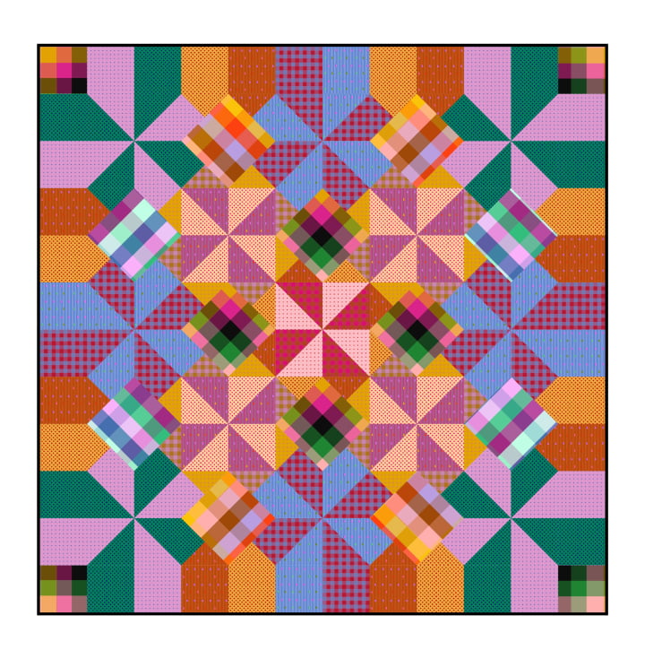 Garden Variety Quilt Pattern|  Anna Maria Textiles | Northcott image 0
