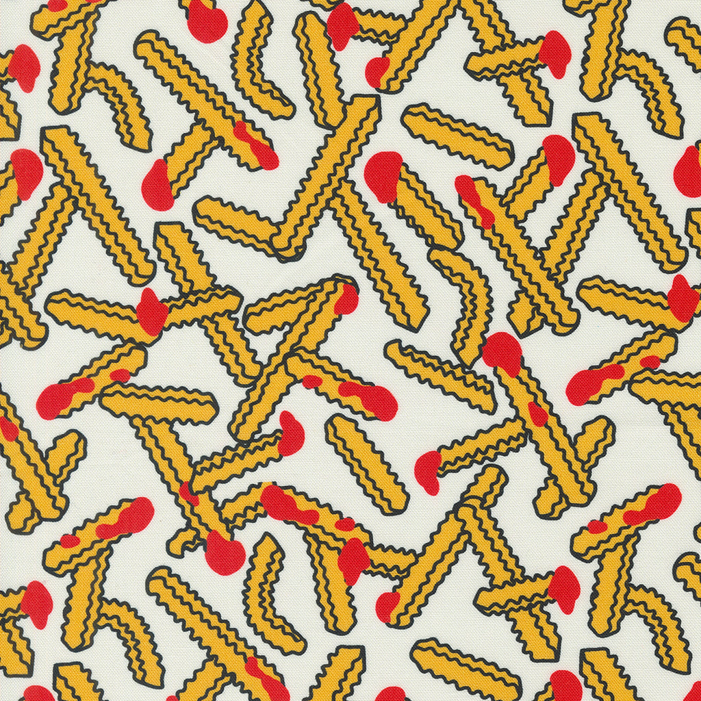 Snack Shack - ROT Coated - by Crystal Manning, MODA, Cotton Vinyl image 0