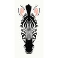 Zebra-Pen & Ink Kit by Laser Cuts, Fusible Cotton Appliqué , quilting image 0