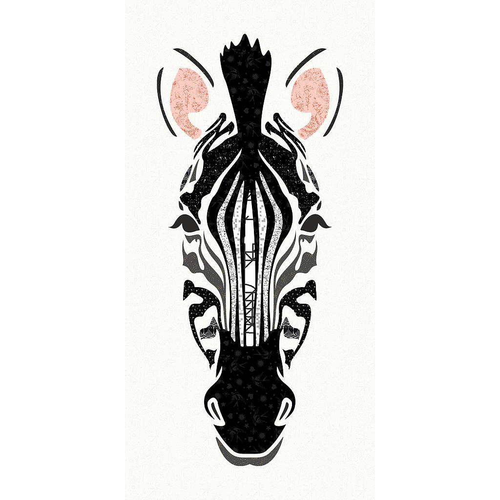 Zebra-Pen & Ink Kit by Laser Cuts, Fusible Cotton Appliqué , quilting image 0