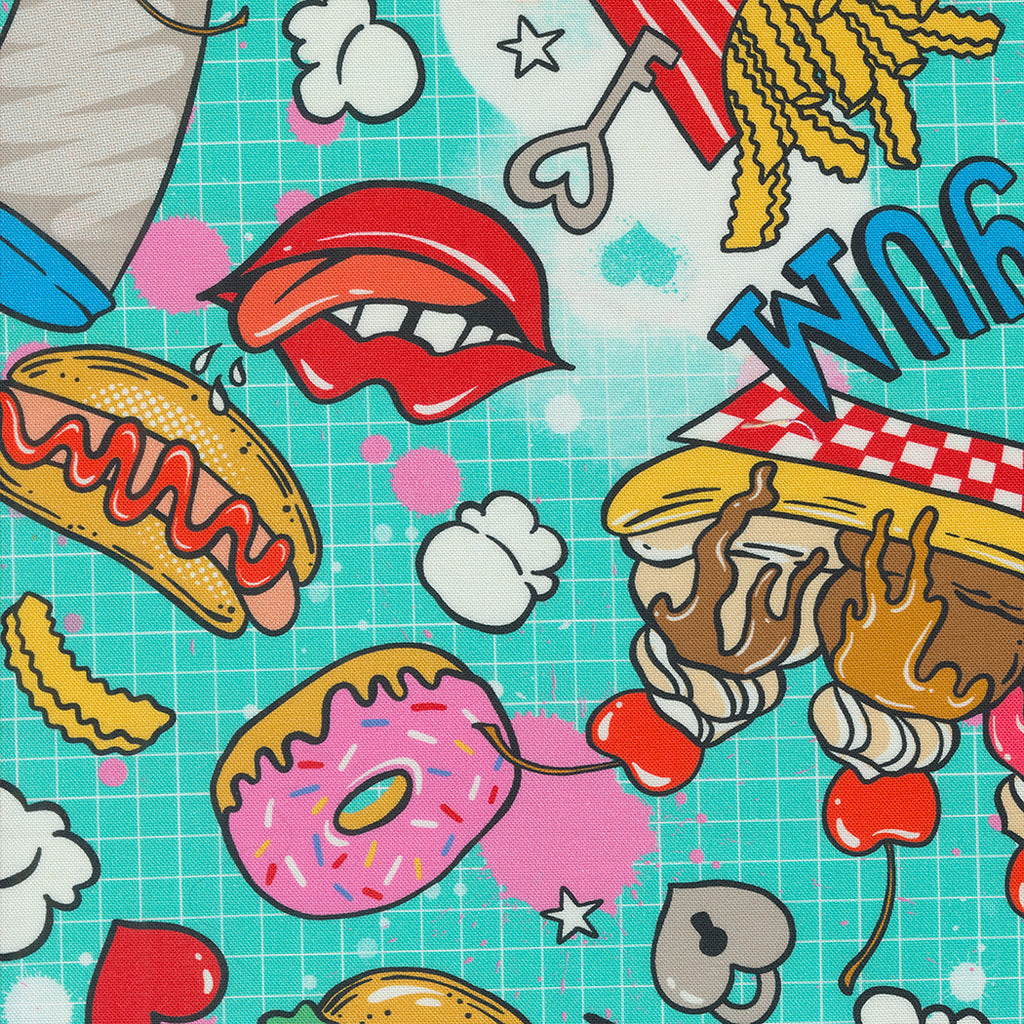 Snack Shack - ROT Coated - by Crystal Manning, MODA, Cotton Vinyl image 4
