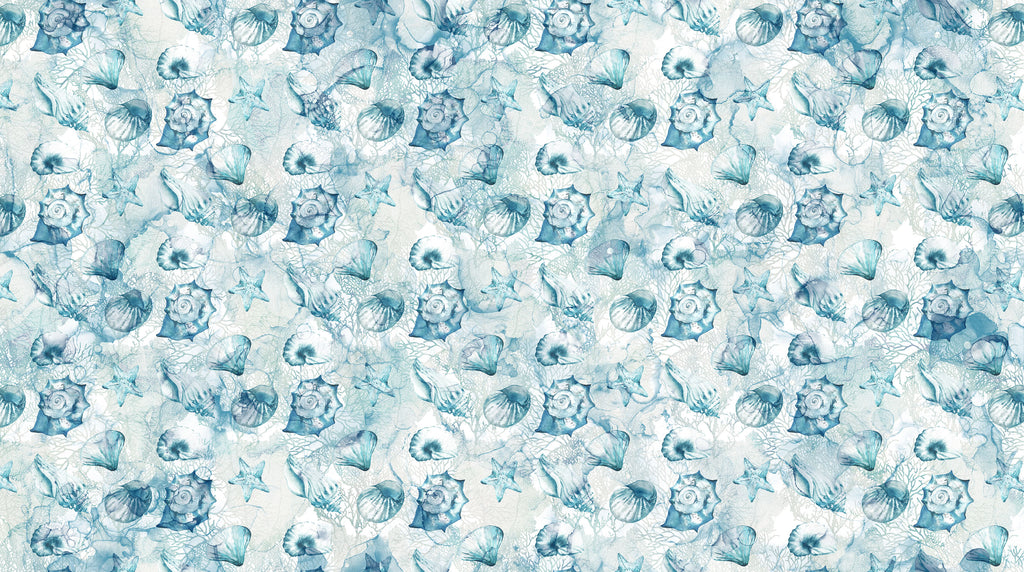 Sea Breeze - by Deborah Edwards and Melanie Samra; Northcott, Alcohol ink cotton image 2