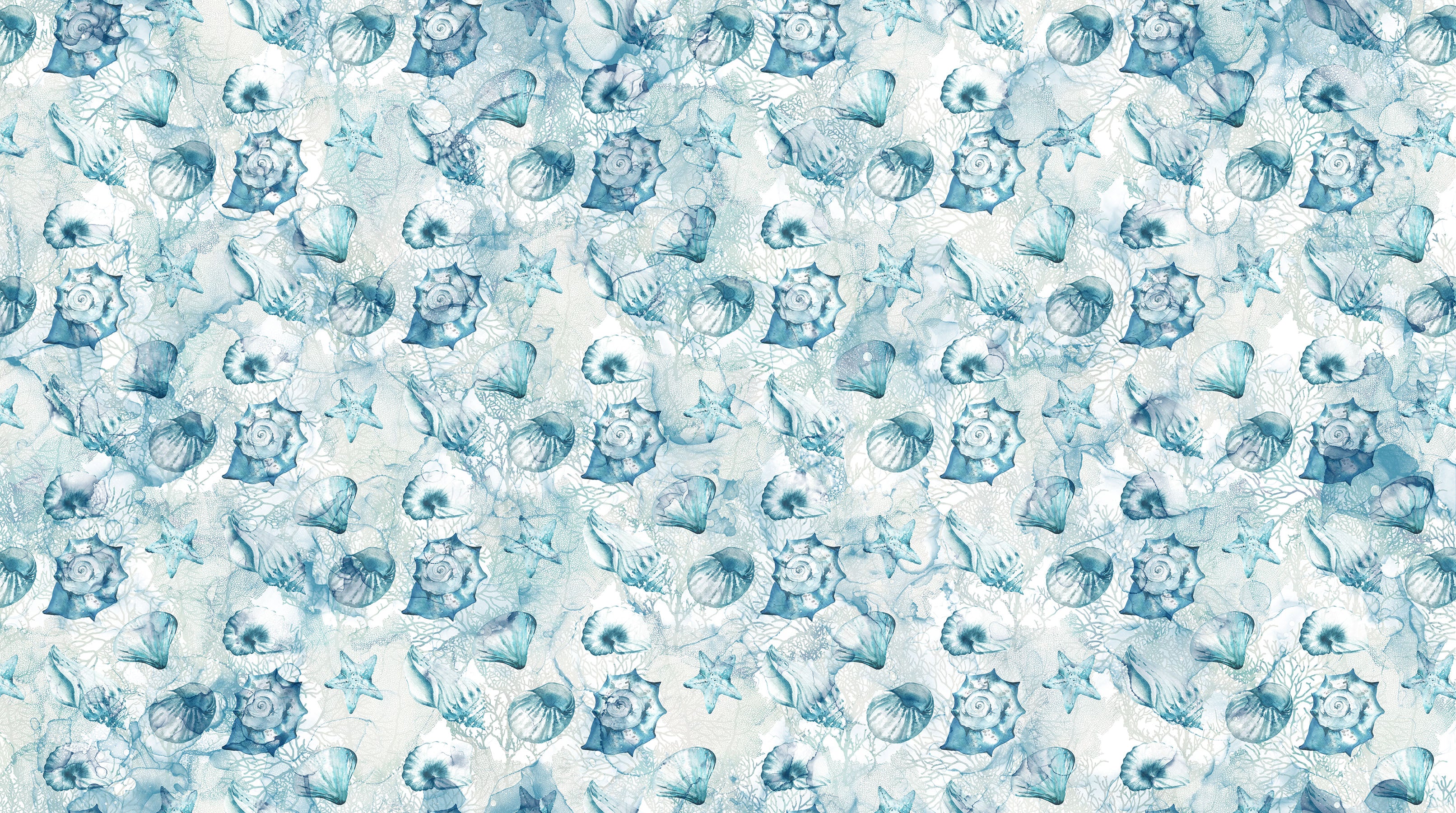 Sea Breeze - by Deborah Edwards and Melanie Samra; Northcott, Alcohol ink cotton image 2