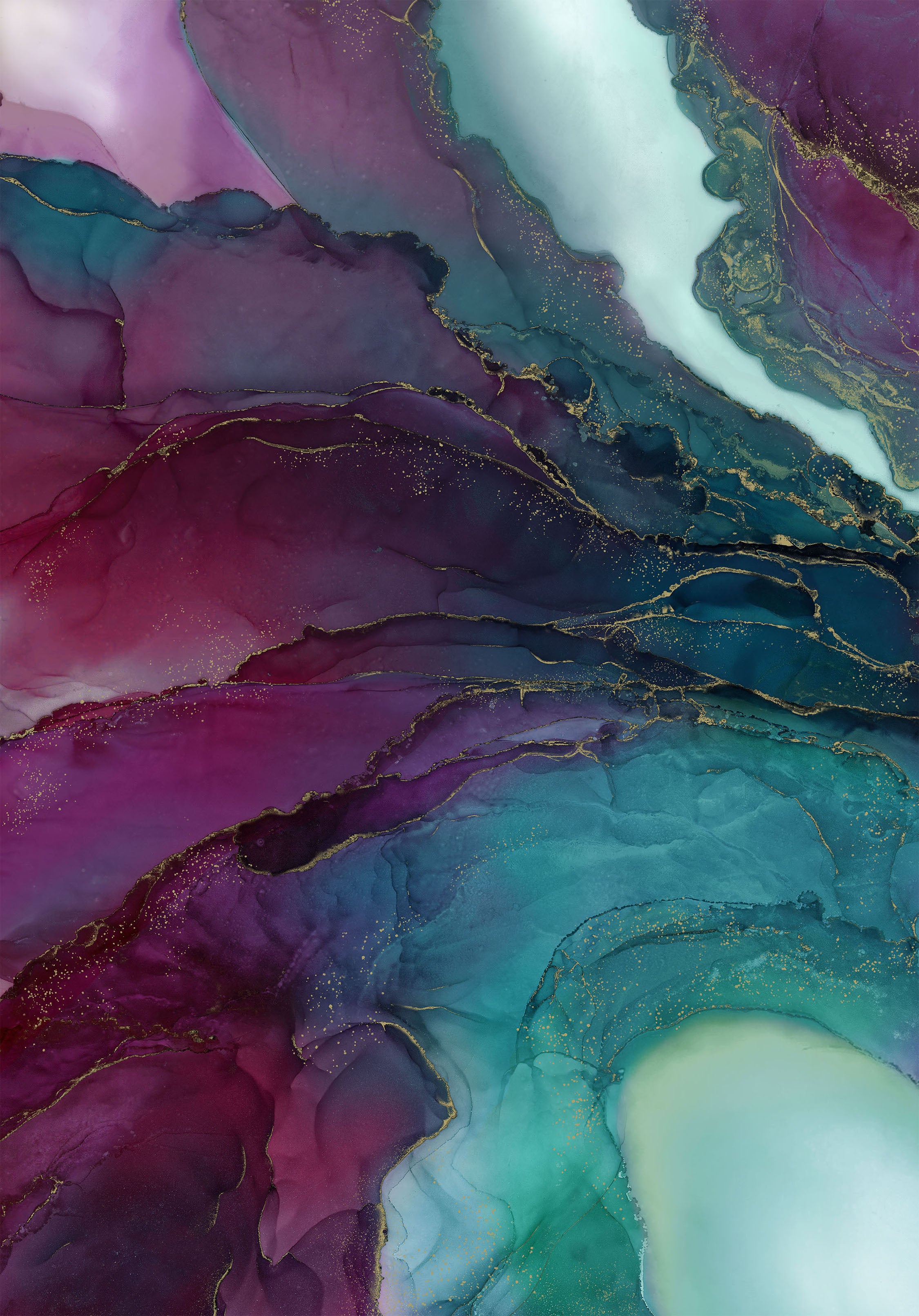 Midas Touch, Deborah Edward, NorthCott Fabrics, DM26834, alcohol Ink Cotton image 1