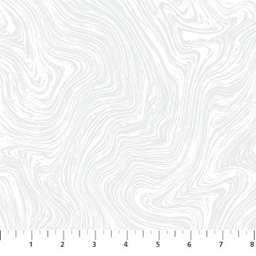 Basically Black + White 2023 By Patrick Lose - White on white, quilting cotton image 2