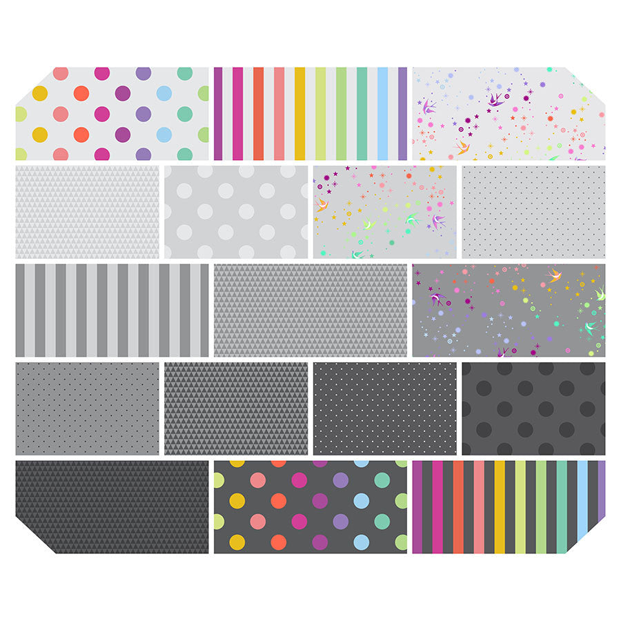 Tula Pink | True Colors | Design Roll Gray | FreeSpirit image 0