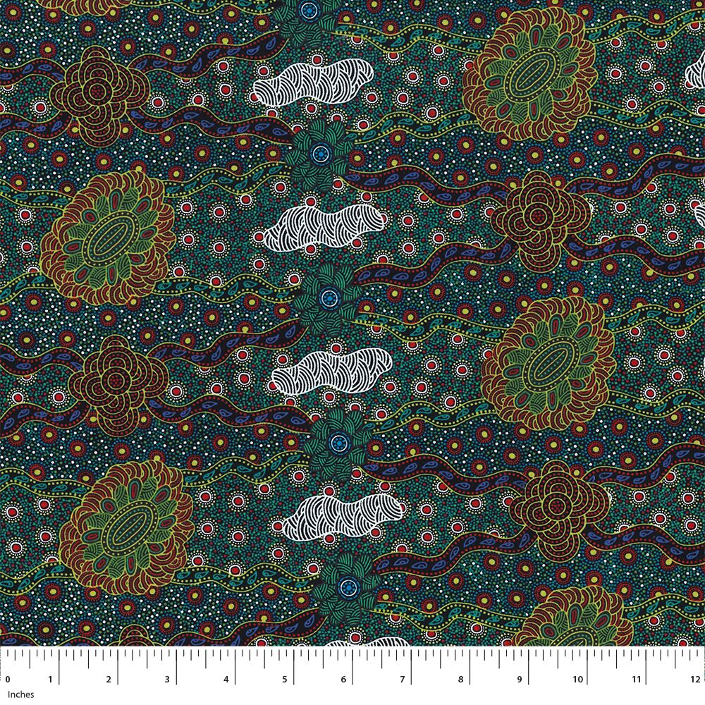 Aboriginal Fabrics-M&S Textiles- Multi color image 7
