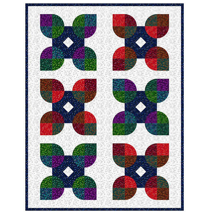 Basically Black + White 2023 By Patrick Lose - White on white, quilting cotton image 13