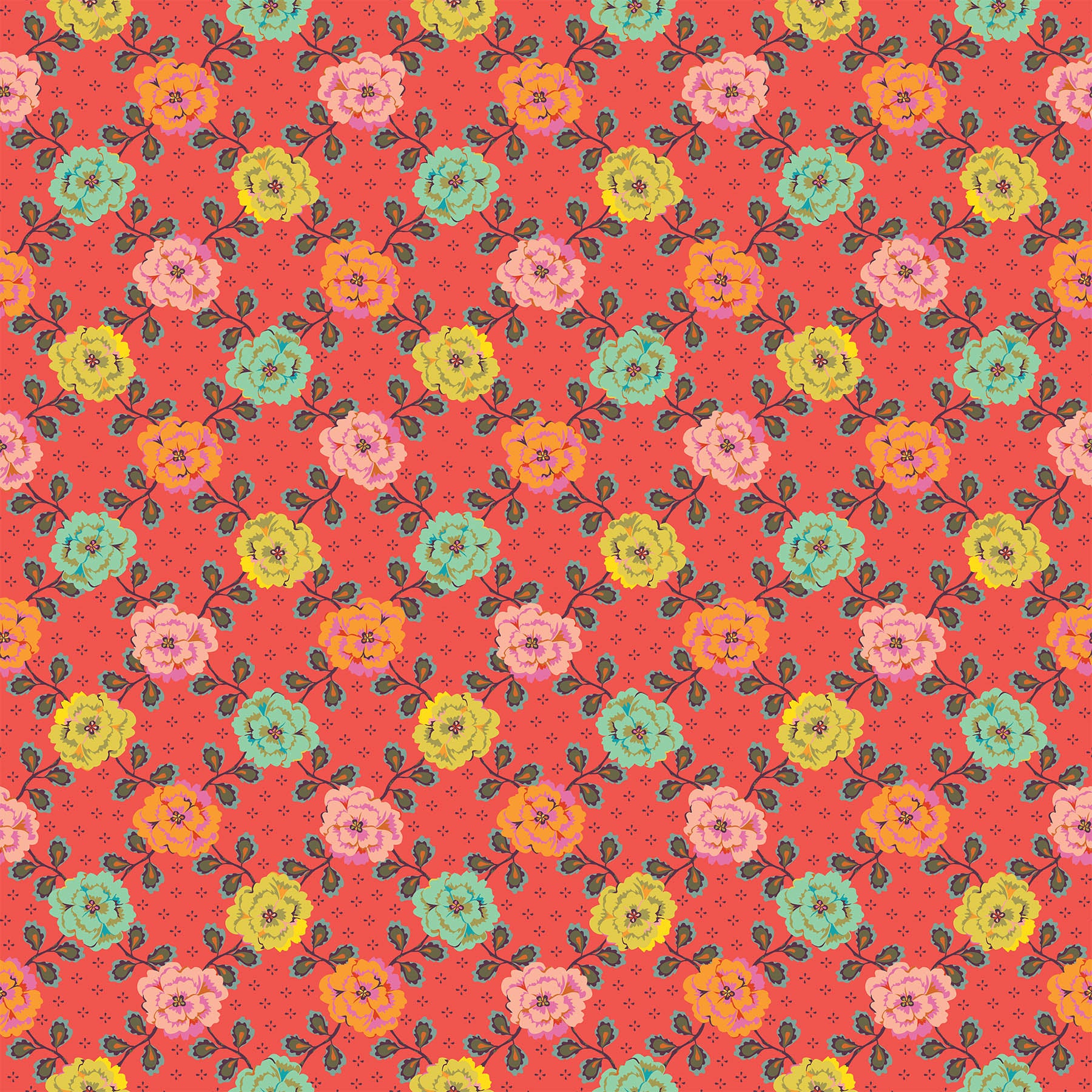 Kindred Sketches by Kathy Doughty - Red/Yellow/Multi image 3