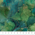 Midas Touch, DM26834, NorthCott , alcohol ink Cotton, Cool Colors