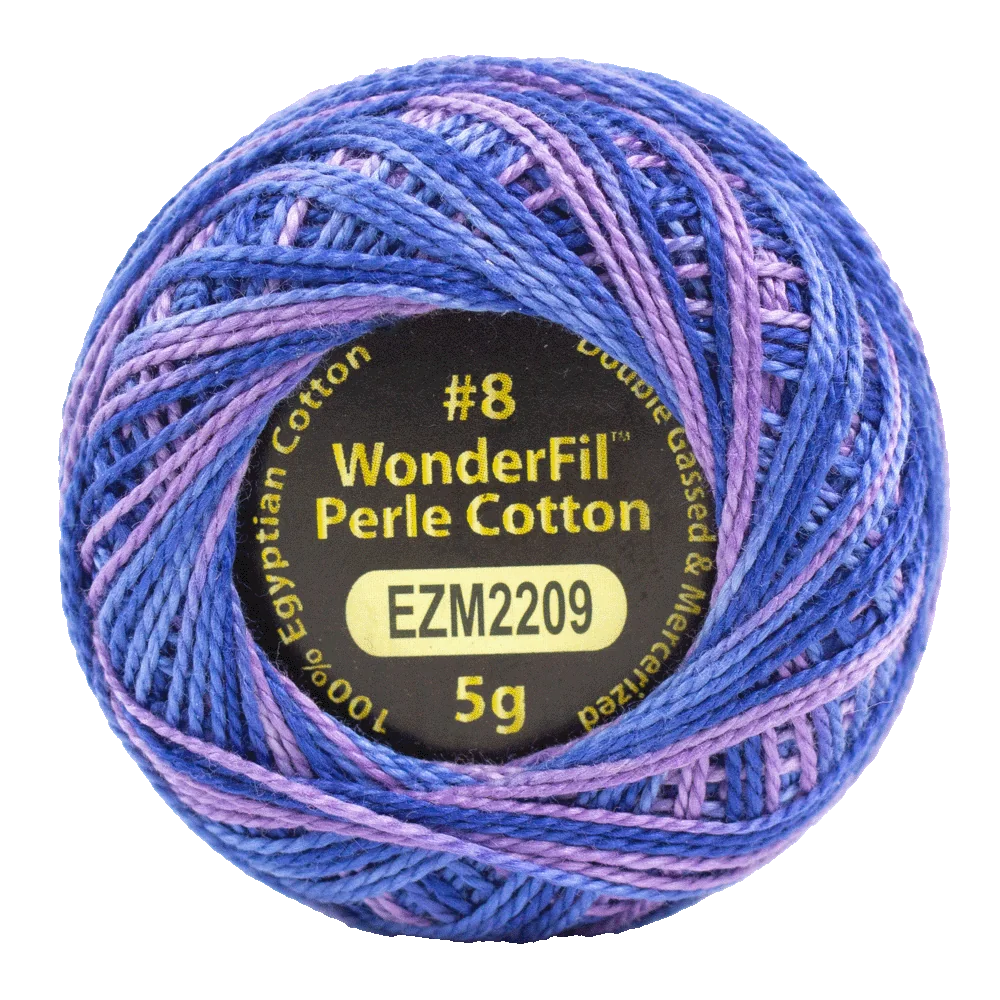 Eleganza #8 Perle Cotton | Wonderfil |  Alison Glass Collection | Cool