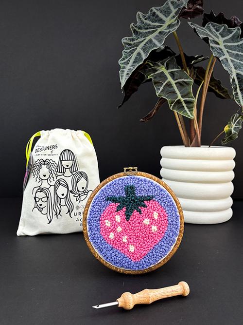 Punch Needle Strawberry Kit  | Ruby Star Society | Moda