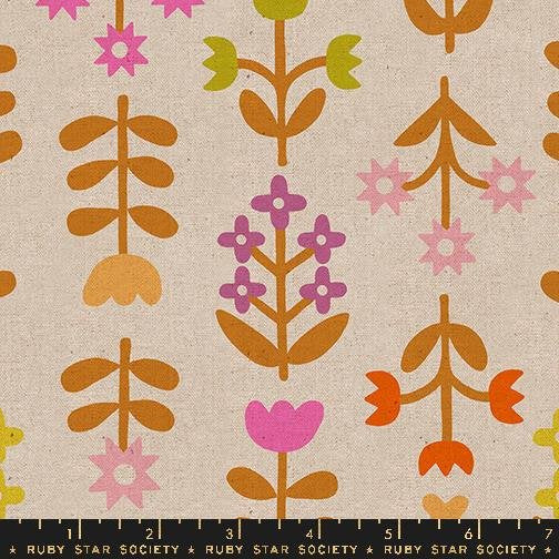 Favorite Flowers Canvas - RS5151, MODA, Ruby Star