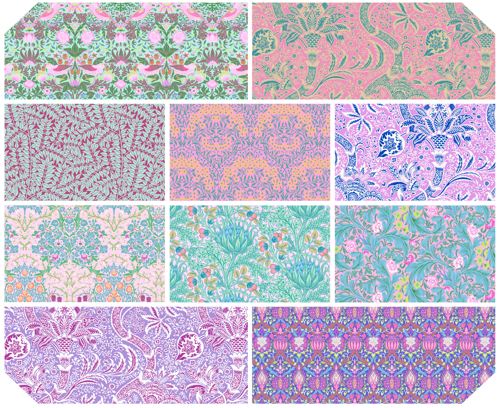 Kaffe x Morris & Co | FreeSpirit | Blush | Bundles