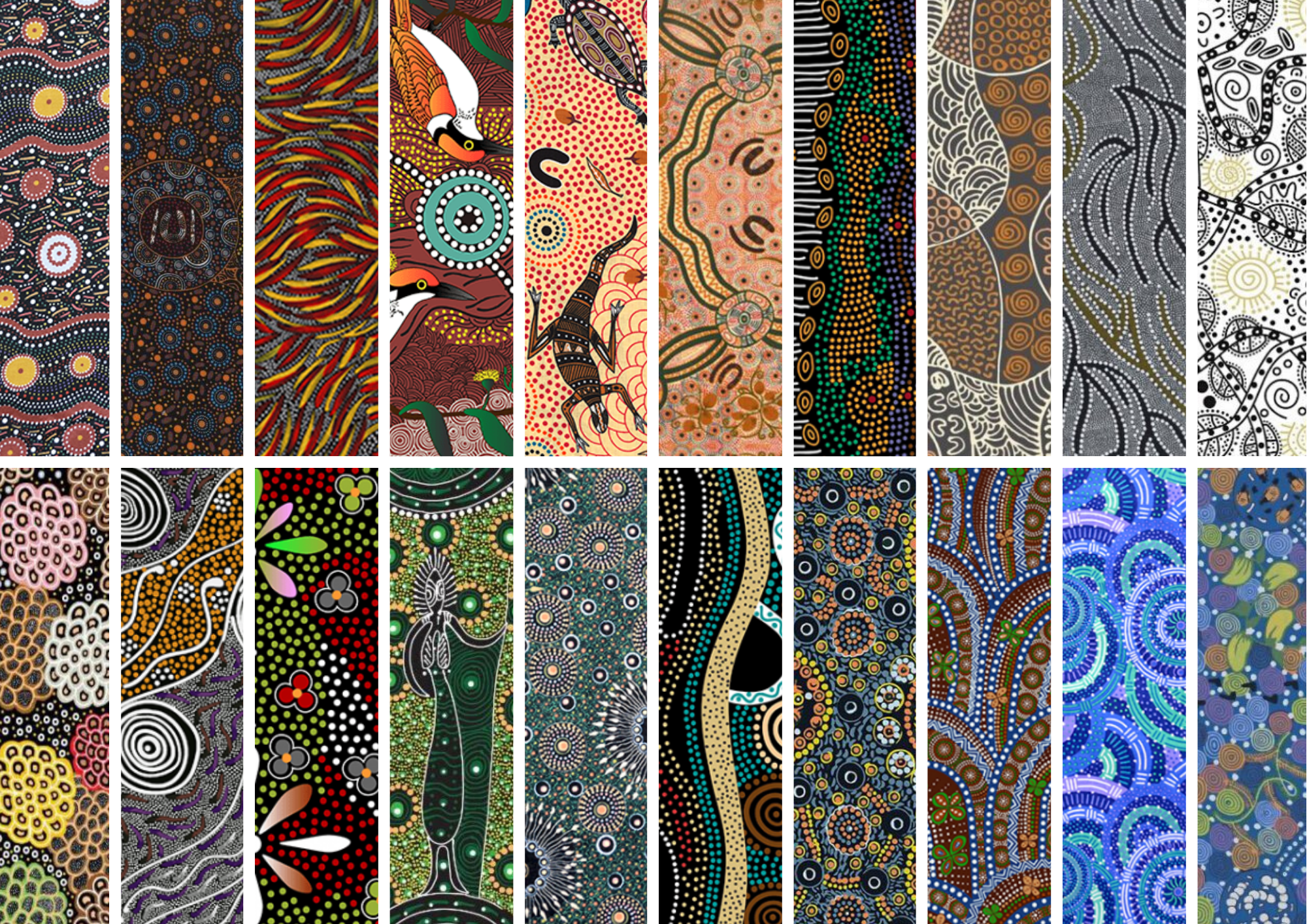 Dreamtime Aboriginal qulting cotton, Precuts image 0