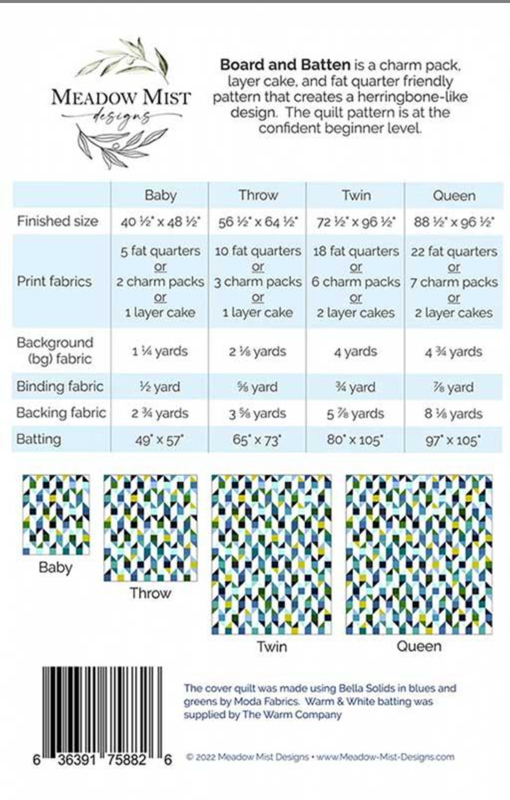 Board and Batten | Pattern | Cherly Brickey | Moda image 1