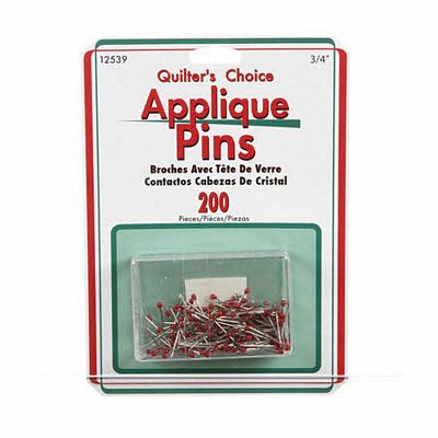 Red Head Applique Pins 200 ct; appliqué  and quilting notions image 0