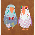 Budgie Buddies Kit by Laser Cuts, Fusible cotton Appliqué , quilting image 0