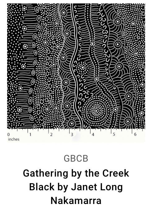 Aboriginal Fabrics-M & S Textiles- Black image 2
